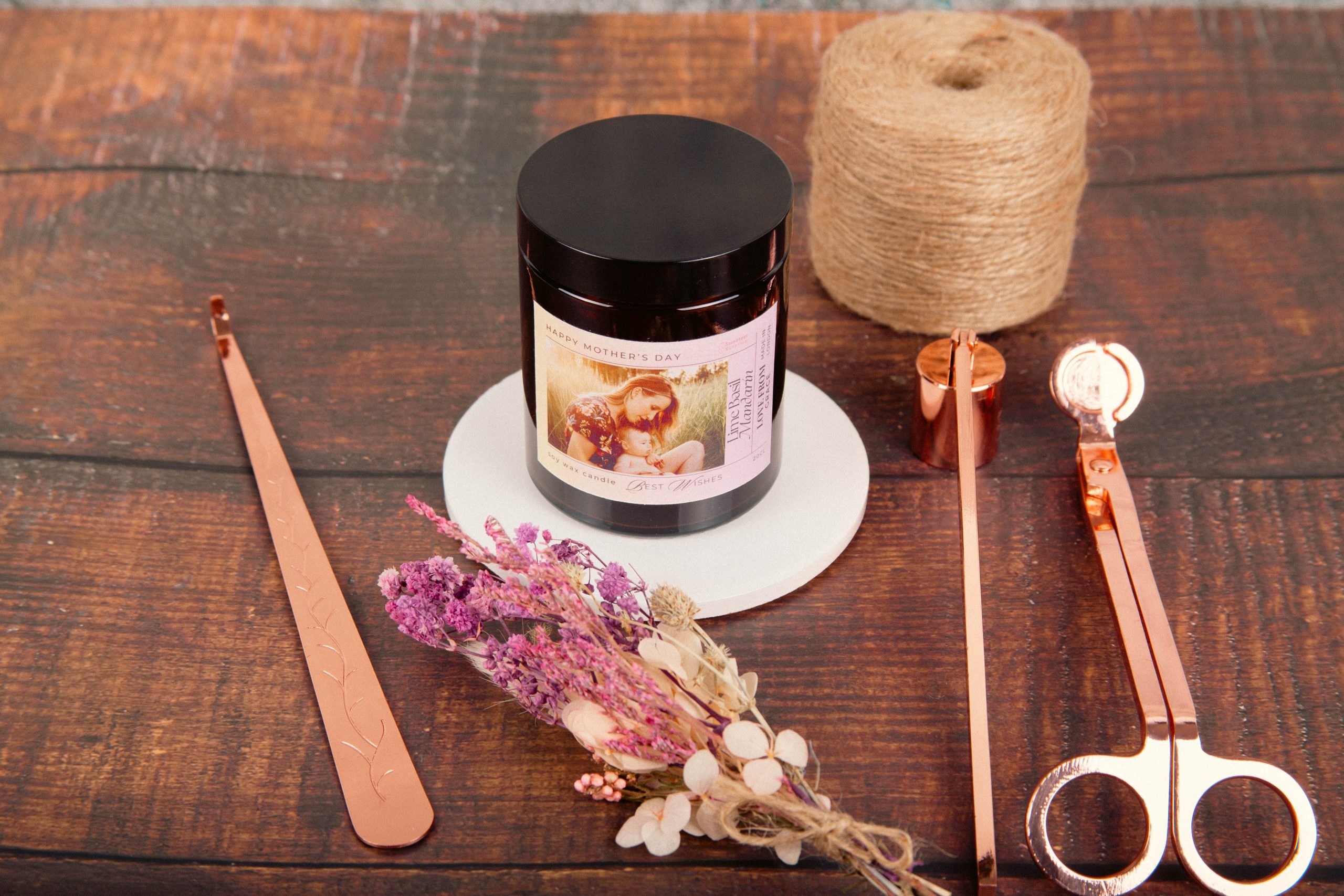 Scented Soy Wax Candle - Amber - 15CL - Image 4